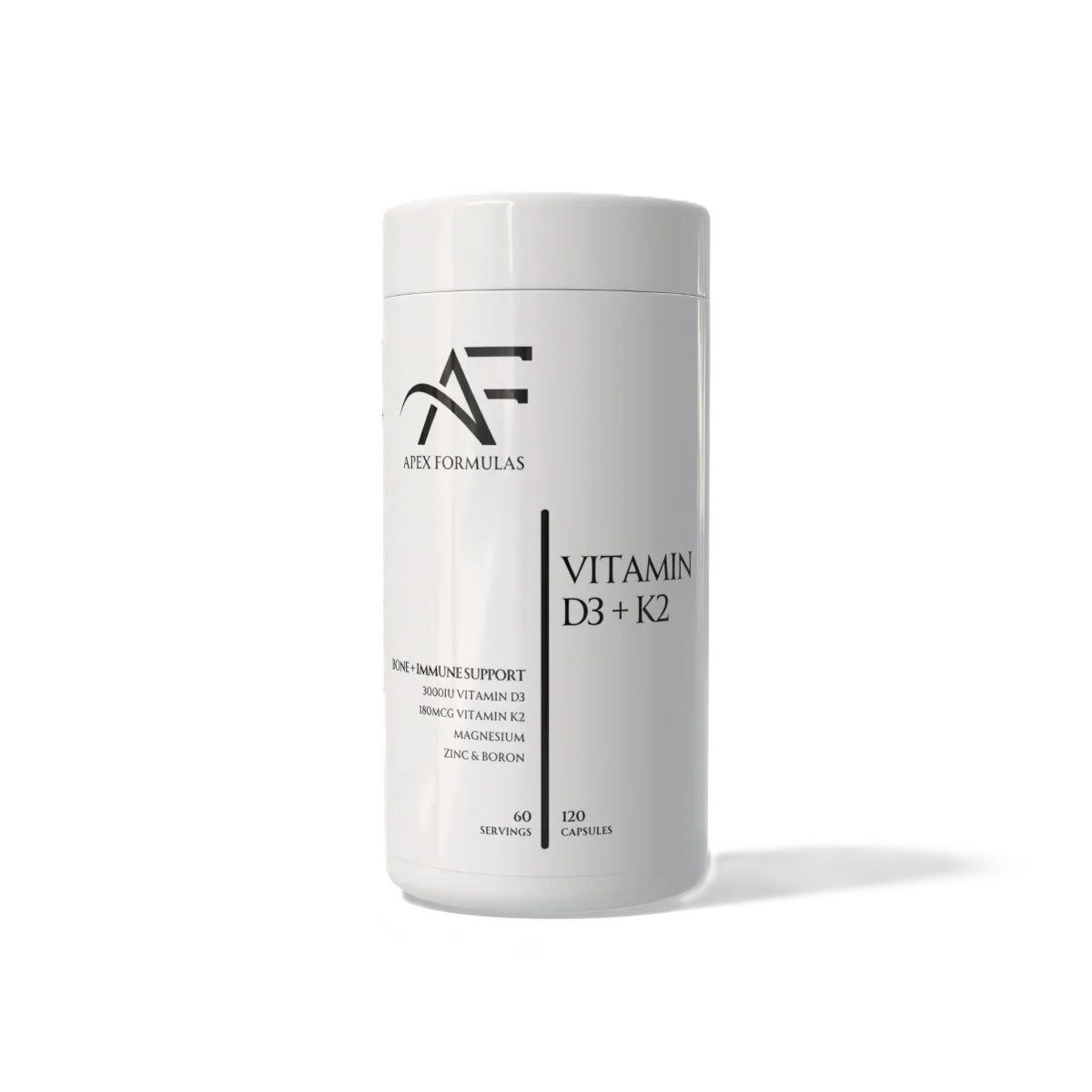 Apex Formulas Vitamin D3+K2 - 120 Capsules