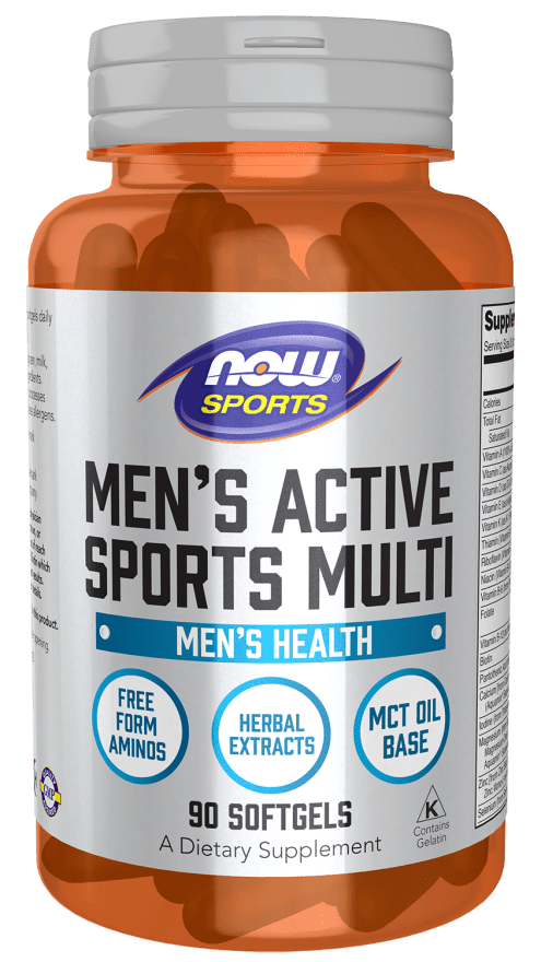NOW Foods NOW Foods Men's Active Sports Multi - 90 & 180 softgels 90 Softgels Multivitamin For Men