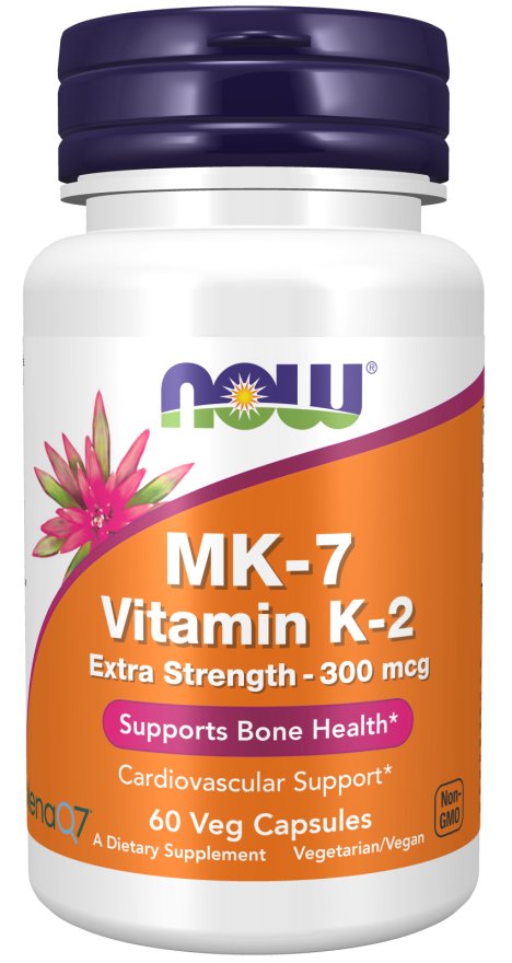 Now FoodsMK-7 Vitamin K-2, Extra Strength 300 mcgVitamin K-2RED SUPPS