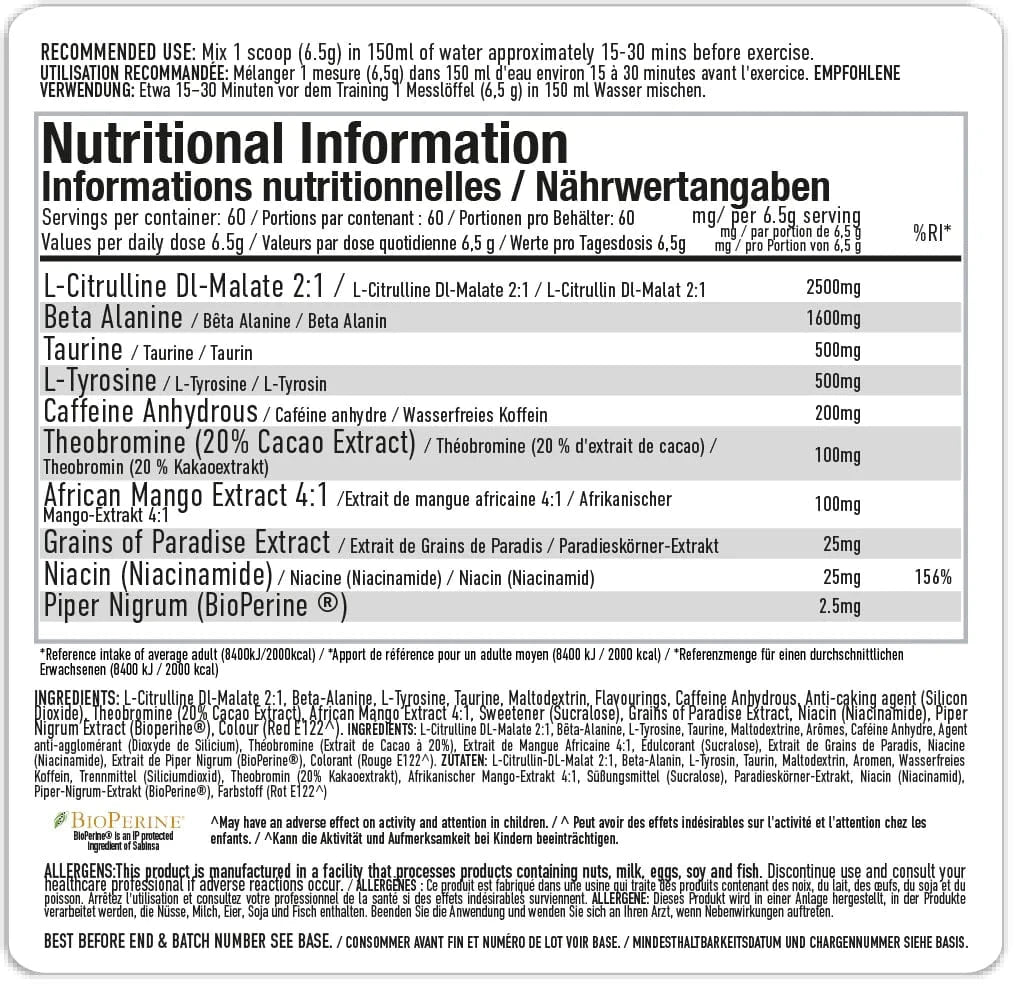 Per4m Per4m Energy Pre Workout Energy Pre Workout