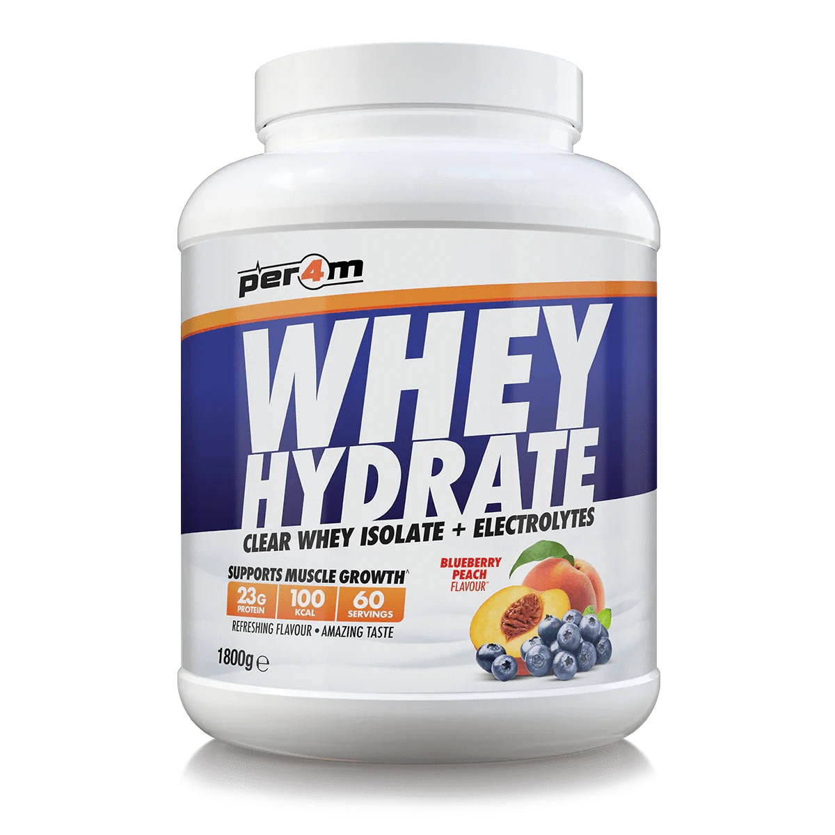 Per4m Per4m Whey Hydrate 1.8kg 1.8kg / Blueberry Peach Whey Protein With Electrolytes