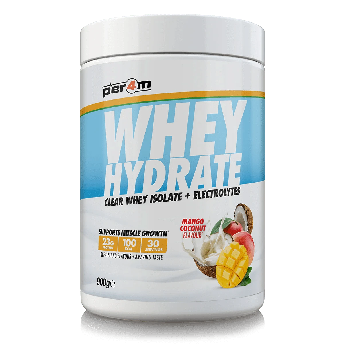 Per4m Per4m Whey Hydrate 900g 900g / Mango Coconut Whey Protein With Electrolytes