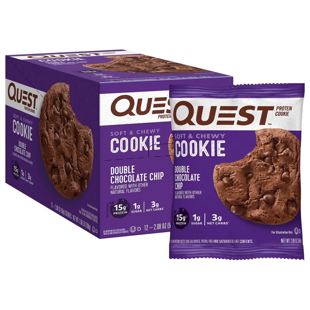 Quest Nutrition Quest Nutrition Cookie 12x58g 12x58g / Double Chocolate Chip Protein Cookie