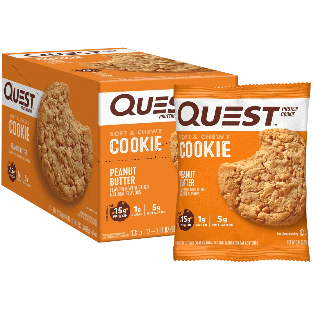 Quest Nutrition Quest Nutrition Cookie 12x58g 12x58g / Peanut Butter Protein Cookie