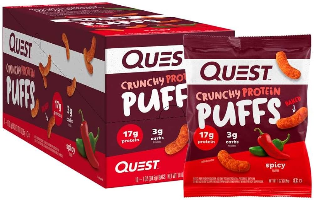 Quest Nutrition Quest Nutrition Puffs 10x28.5g 10x28.5g / Spicy Protein Puffs