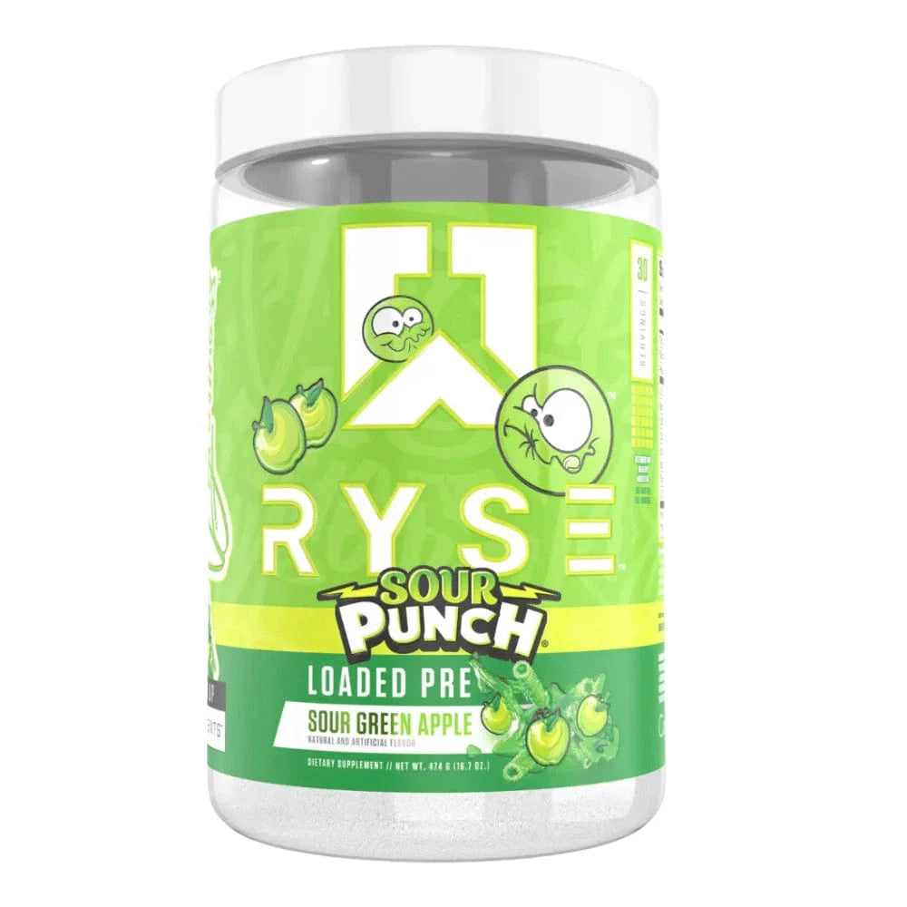 RYSE Loaded Pre 30 servings / Sour Punch Green Apple Pre-Workout