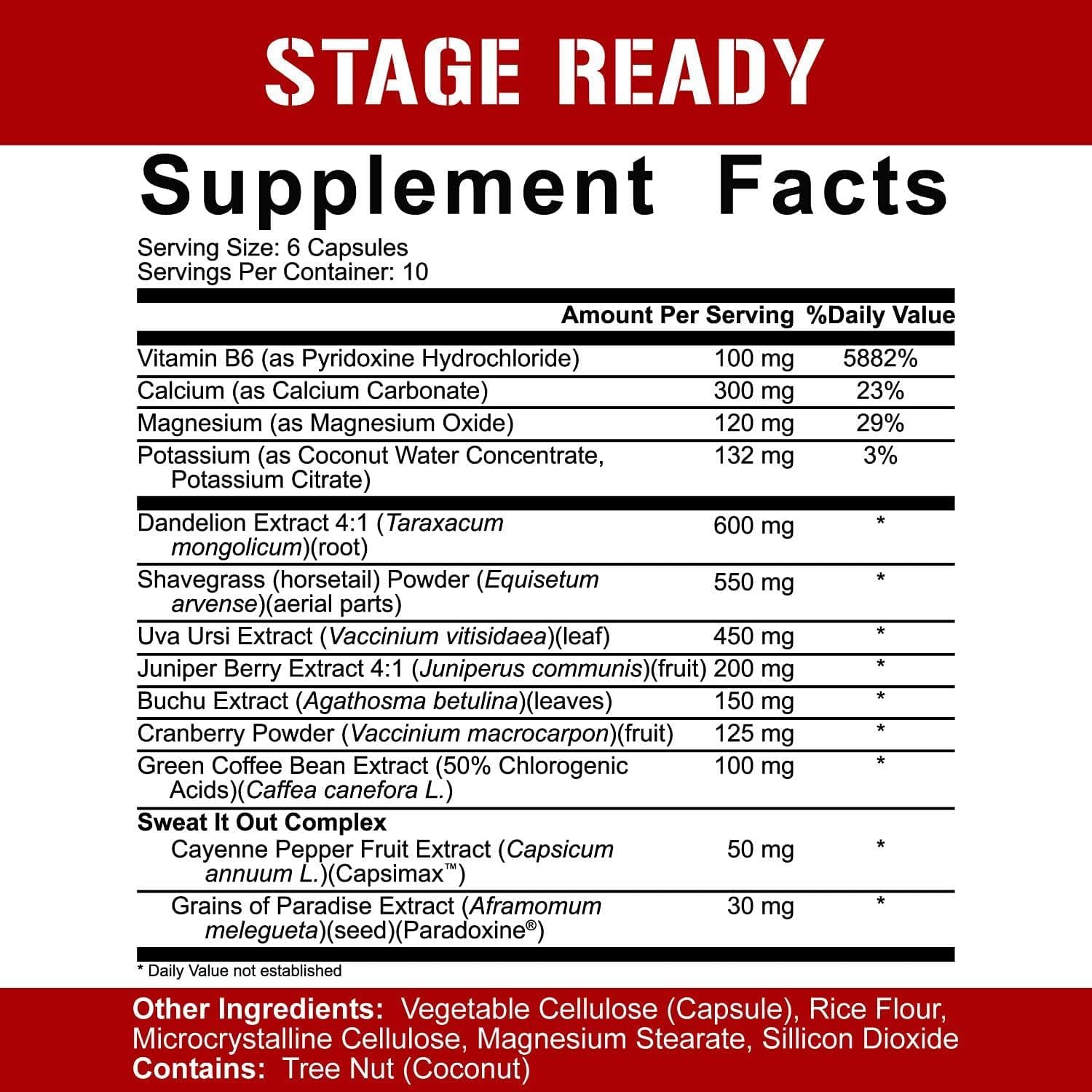 5% Nutrition Stage Ready Diuretic 60 Capsules Diuretic