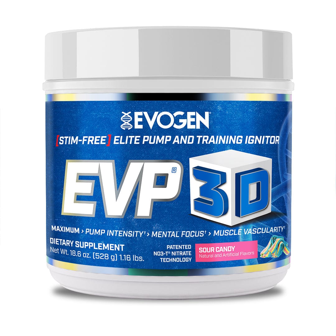 Evogen EVP-3D Non-Stim Pre-Workout 40/20 servings / Sour Candy Muscle Pump Formula