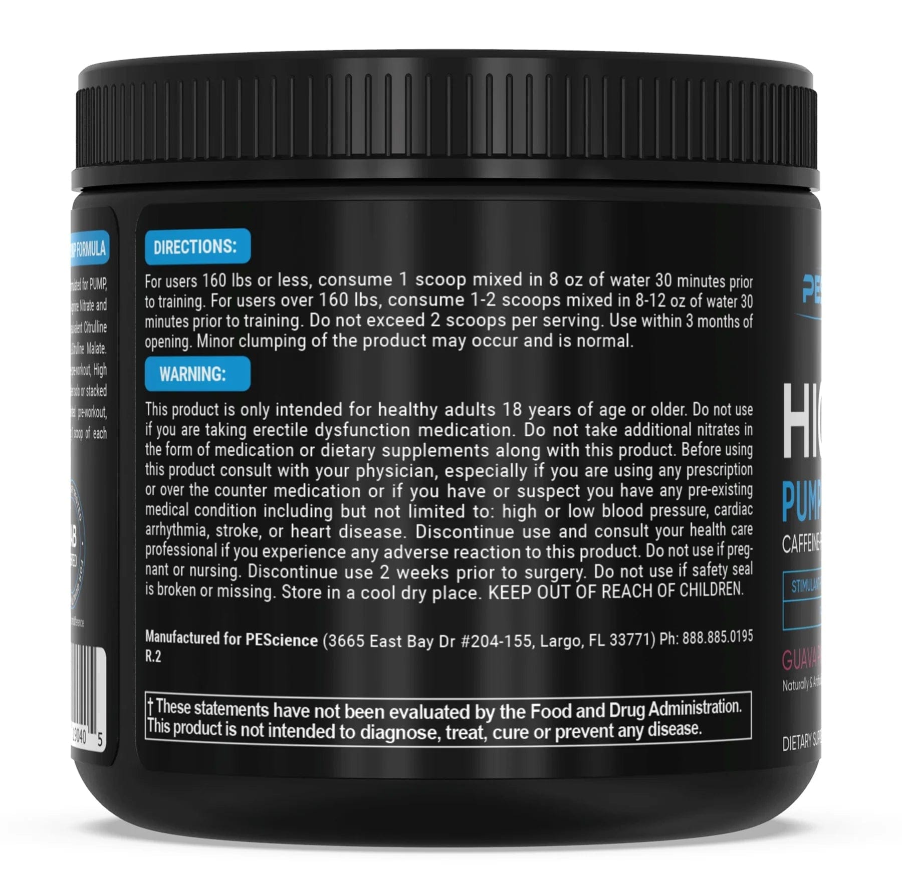 PEScience High Volume - Pre-Workout Pump Powder Pre-Workout Pump Powder