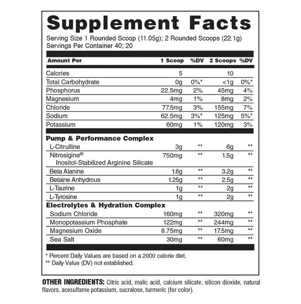 Animal Pump Pre-Workout Non-Stim - 40 Servings