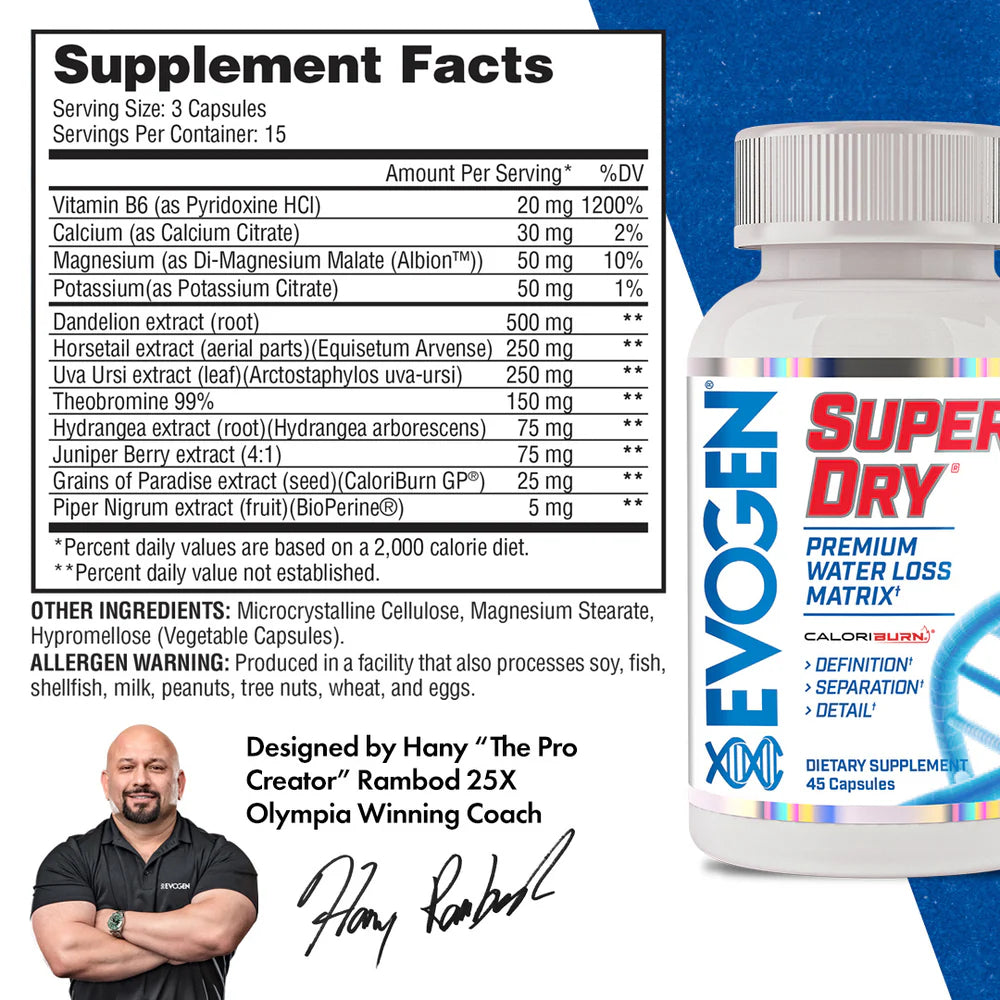 Evogen Super Dry - 45 Capsules