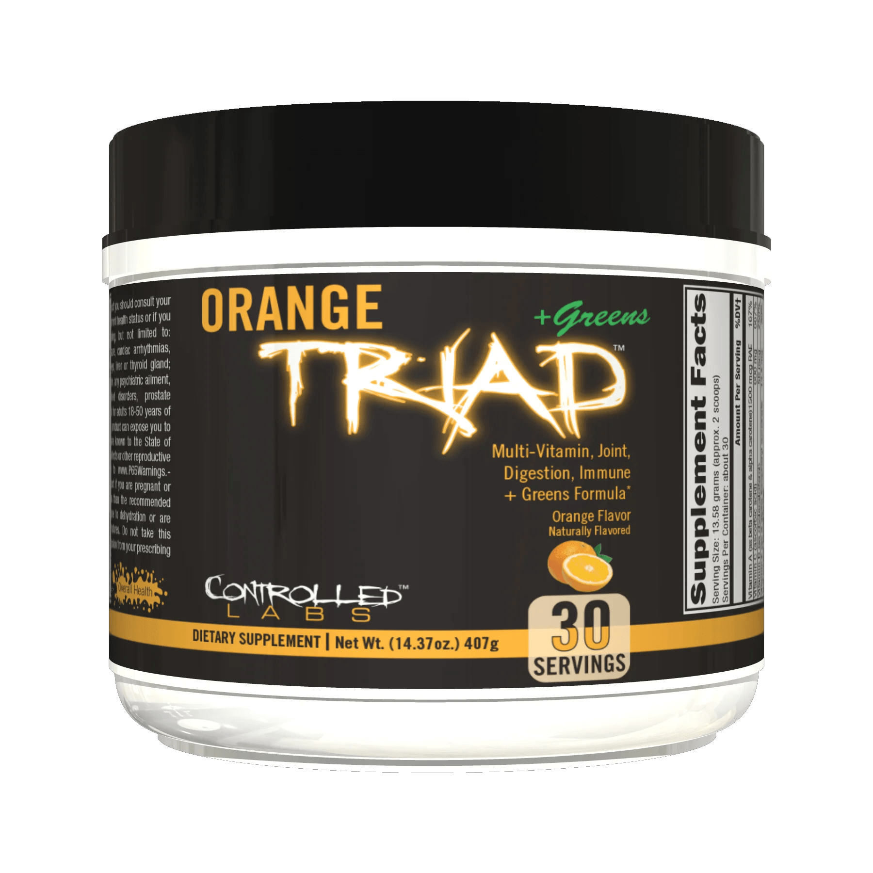 Controlled Labs Orange Triad + Greens 30 Servings / Orange Multi Vitamin + Greens