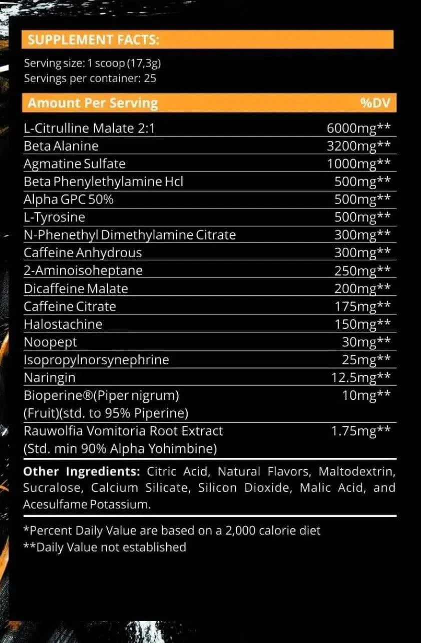 Dark Labs Dark Labs Crack Primal Edition High Stim Pre Workout