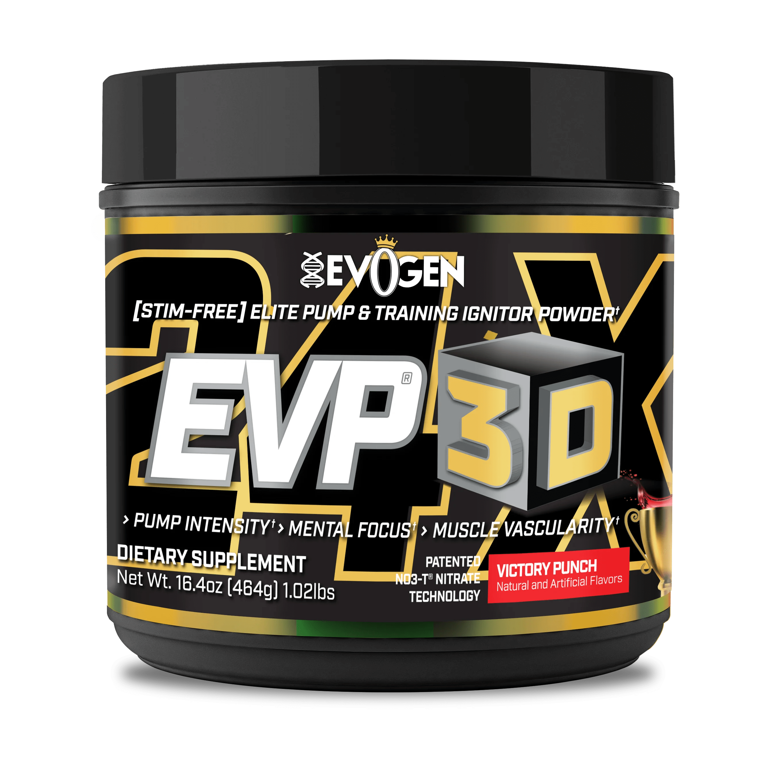 Evogen EVP-3D Non-Stim Pre-Workout 40/20 servings / Victory Punch Muscle Pump Formula