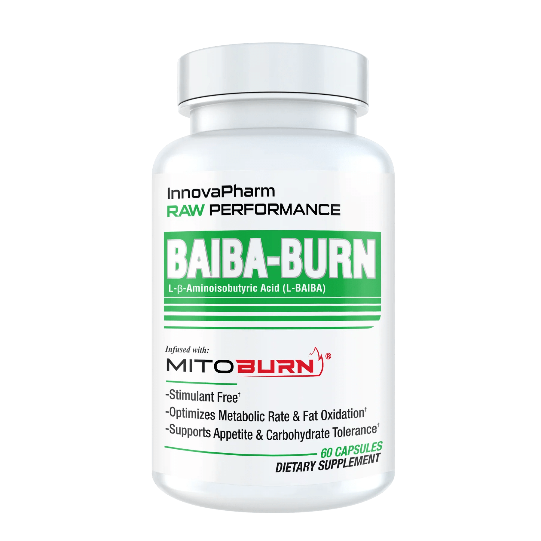 InnovaPharm Baiba-Burn 60 Capsules Stimulant Free Fat Burner