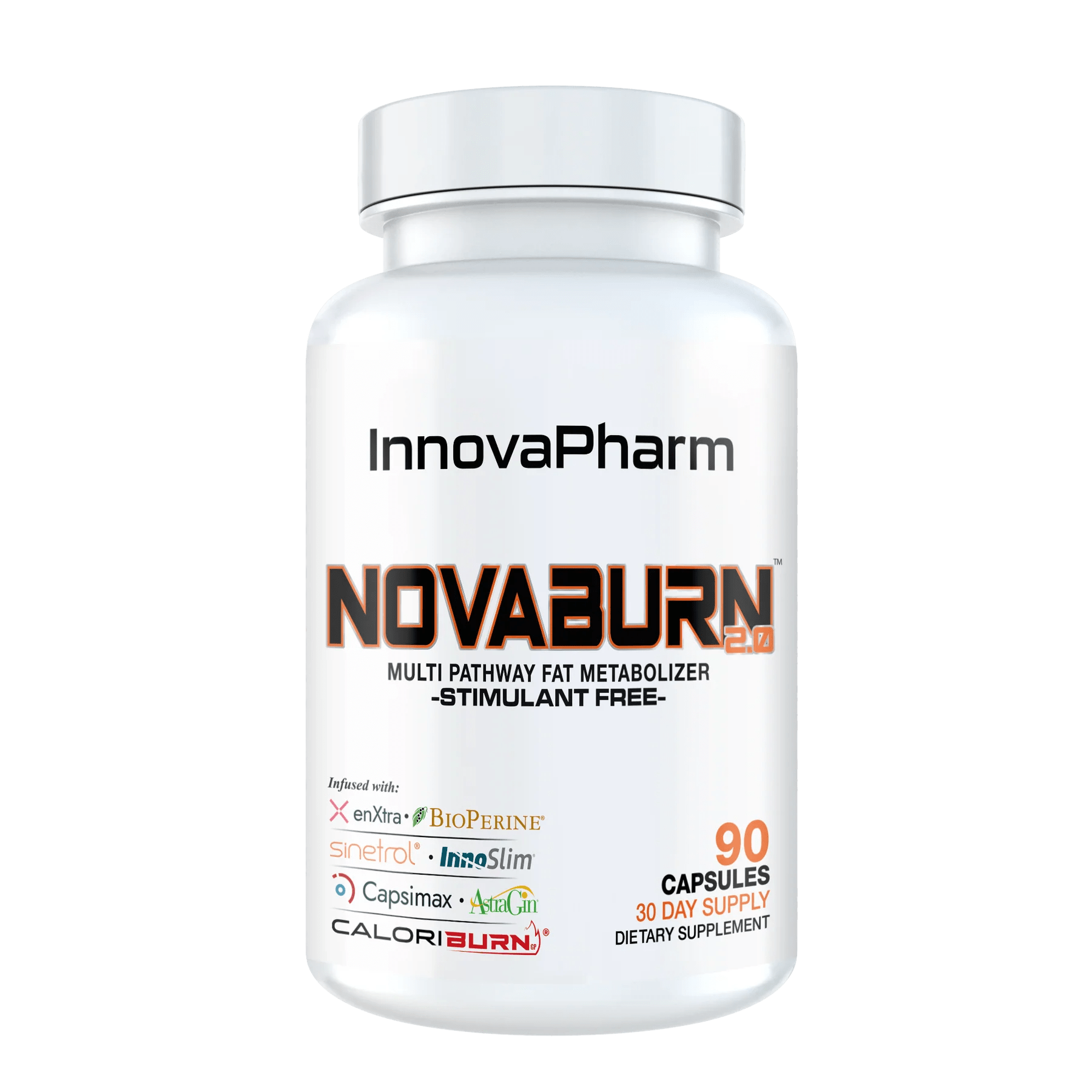 InnovaPharm NovaBurn STIM 2.0 90 Capsules Stim Free Fat Burner