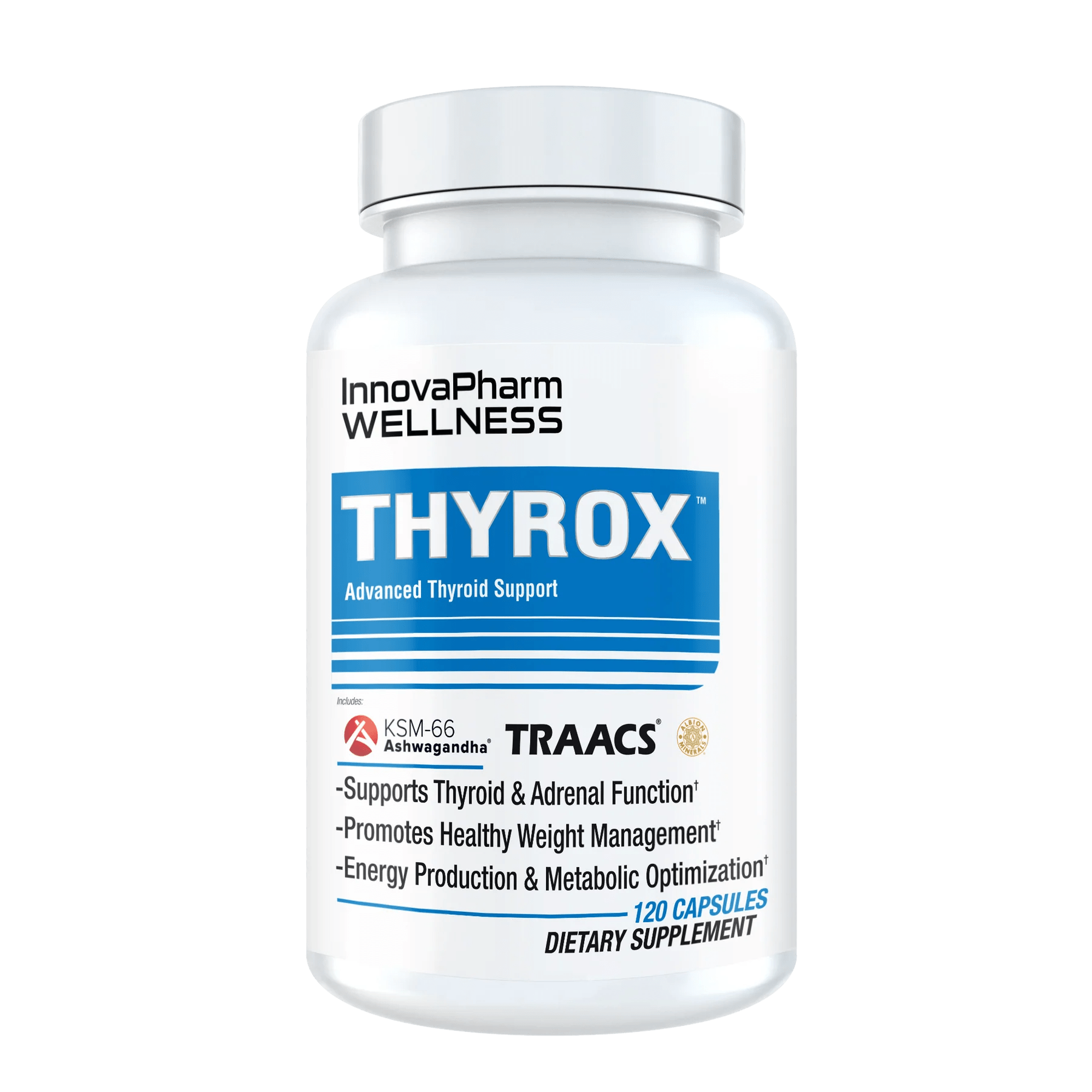 InnovaPharm Thyrox 120 Capsules Thyroid Health Supplement