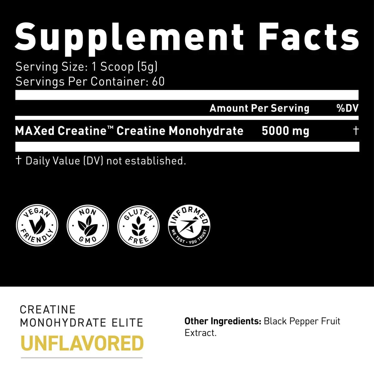 Kaged Muscle Creatine Monohydrate Elite 307 grams Creatine Monohydrate