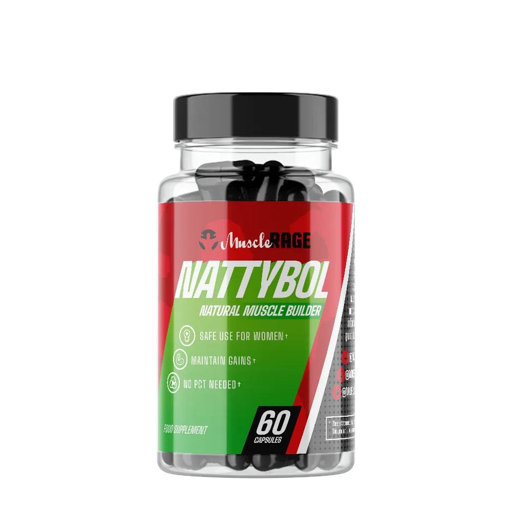 Muscle Rage Nattybol 60 Capsules Natural Muscle Builder