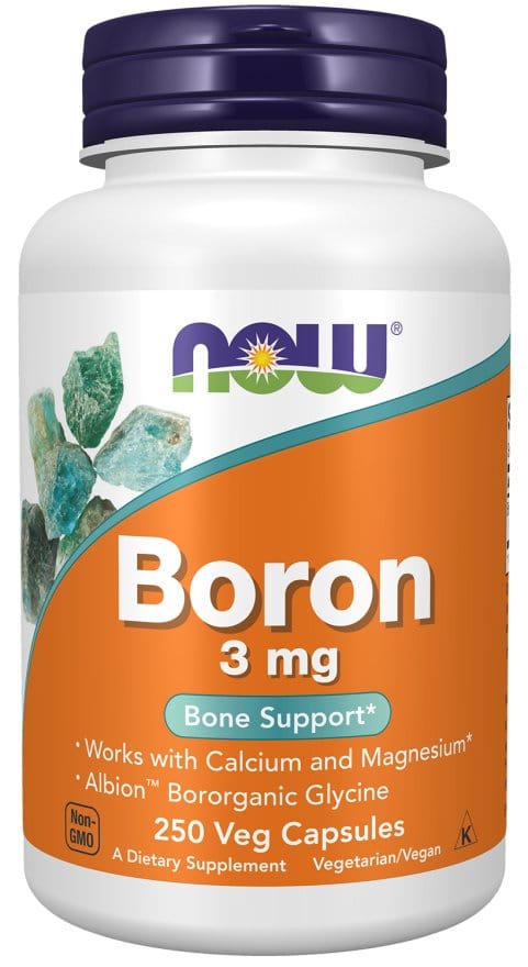 Now Foods Boron 3mg 250 Veg Capsules Essential Trace Mineral