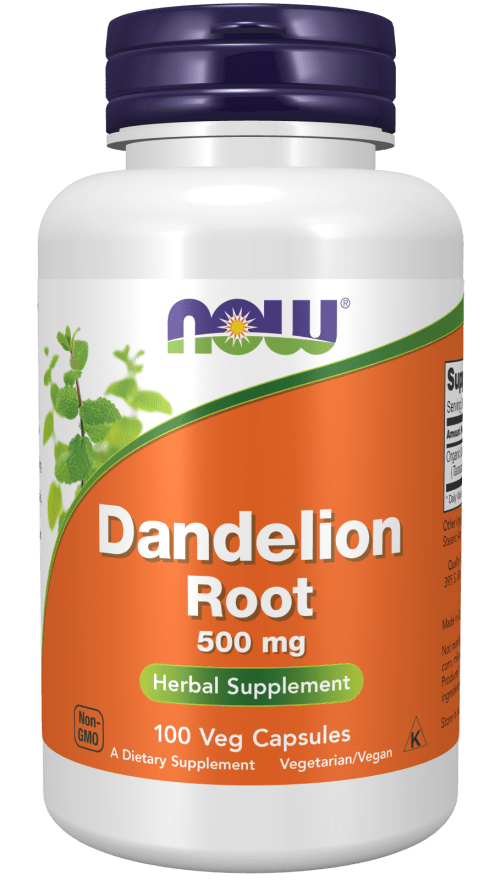 Now Foods Dandelion Root 500mg 100 Veg Capsules Dandelion root