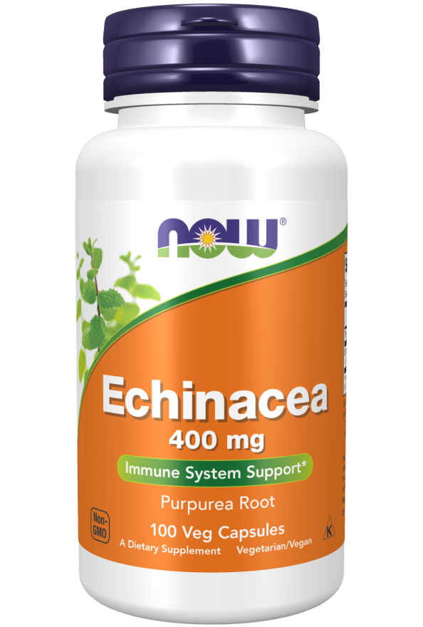 NOW Foods Echinacea 400mg 100 Veg Capsules