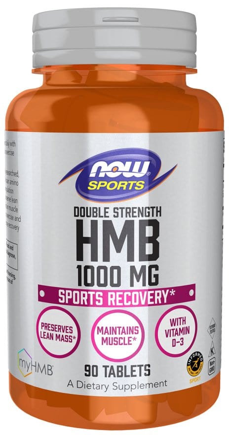 Now Foods HMB Double Strength 1000mg 90 Tablets HMB (β-Hydroxy β-Methylbutyrate)