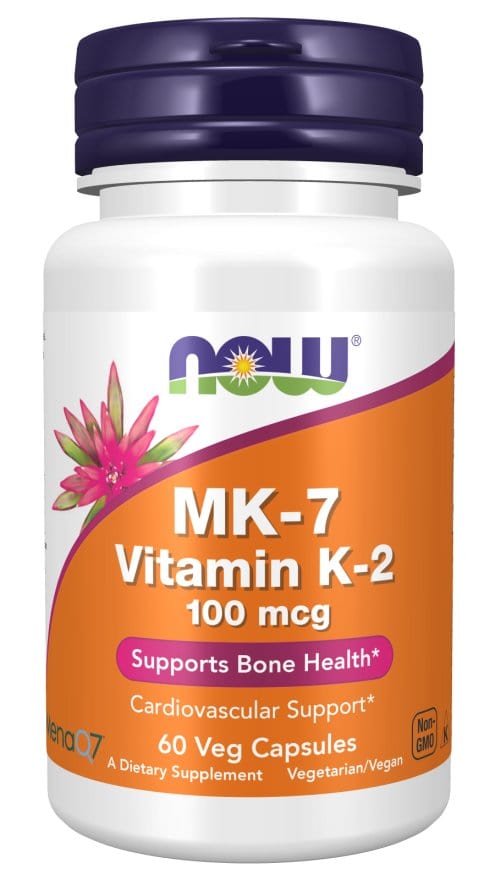 Now Foods MK-7 Vitamin K-2, 100 mcg 60 Veg Capsules Vitamin K-2