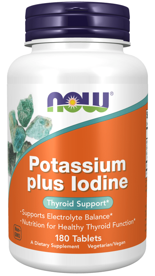 NOW Foods Potassium Plus Iodine 180 Tablets Minerals