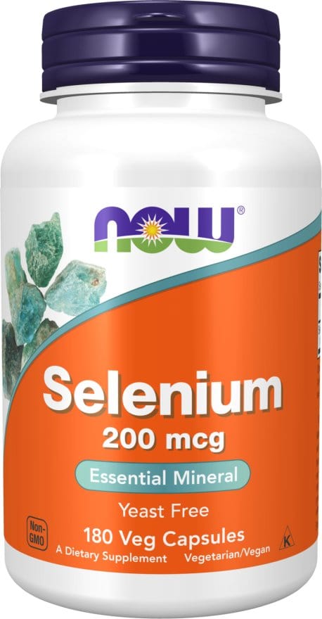 Now Foods Selenium 200mcg 180 Veg Capsules Essential Trace Mineral