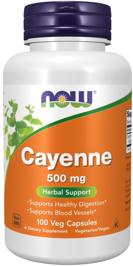 Now FoodsCayenne 500mgCayenne pepperRED SUPPS