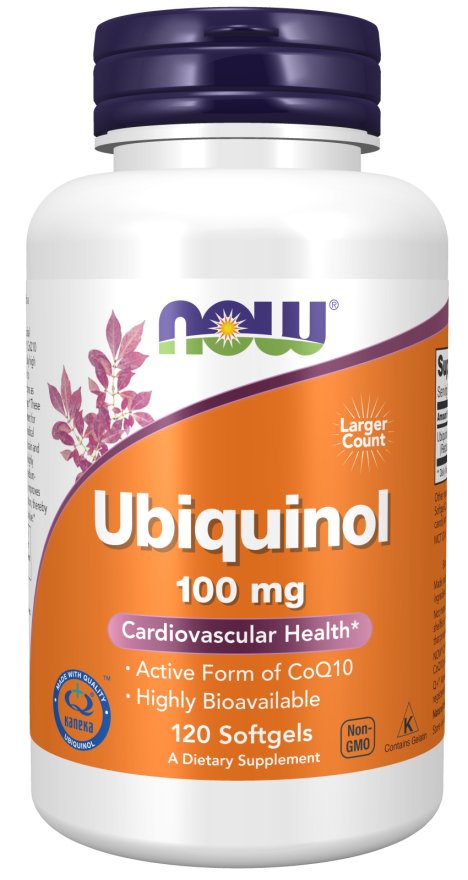 Now FoodsUbiquinol 100mgActive Form of CoQ10RED SUPPS