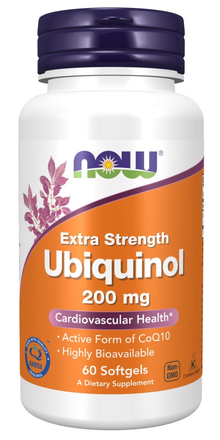 Now FoodsUbiquinol Extra Strength 200mgActive Form of CoQ10RED SUPPS