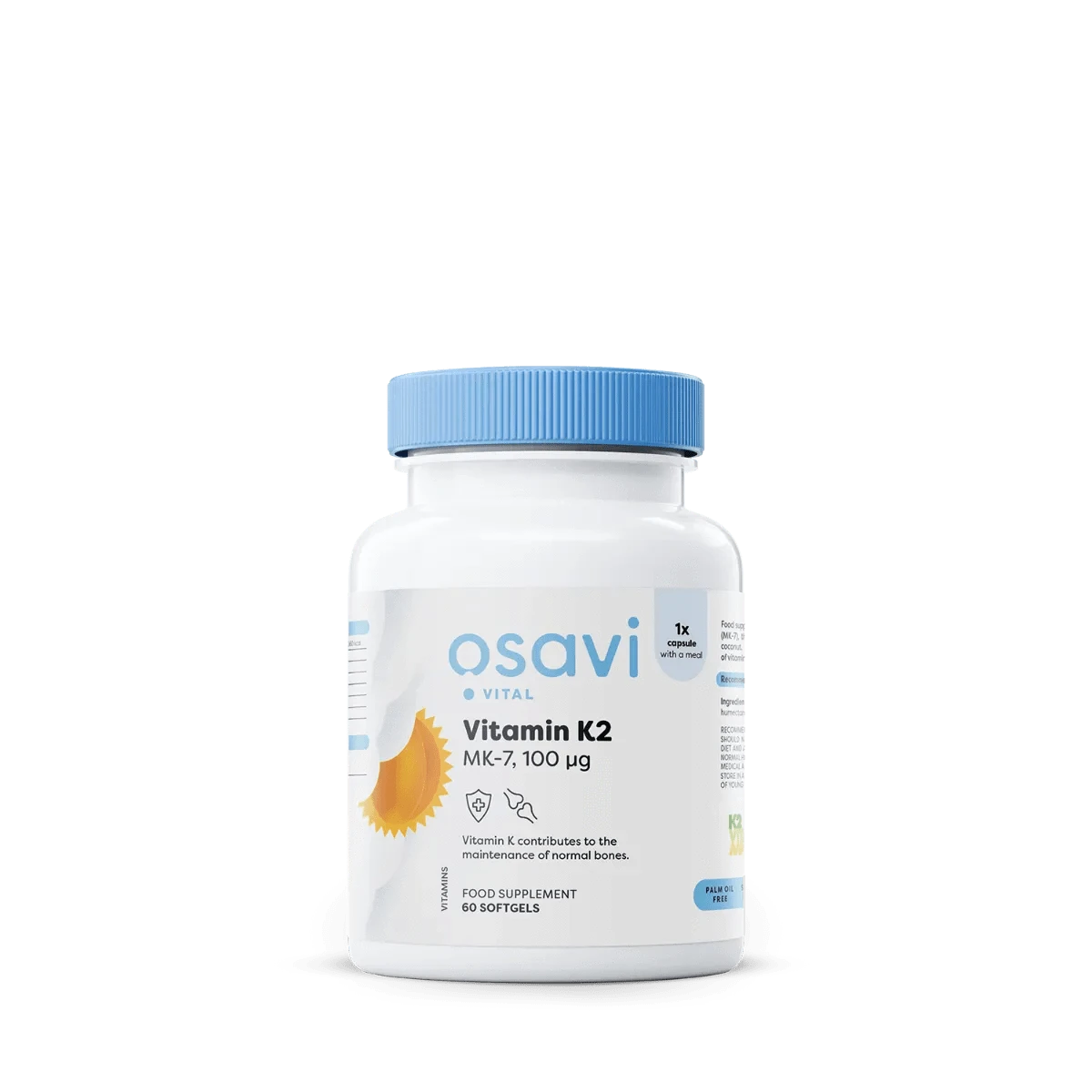 Osavi Osavi Vitamin K2 MK-7 100mcg - 60 & 120 softgels 60 Softgels Essential Vitamin