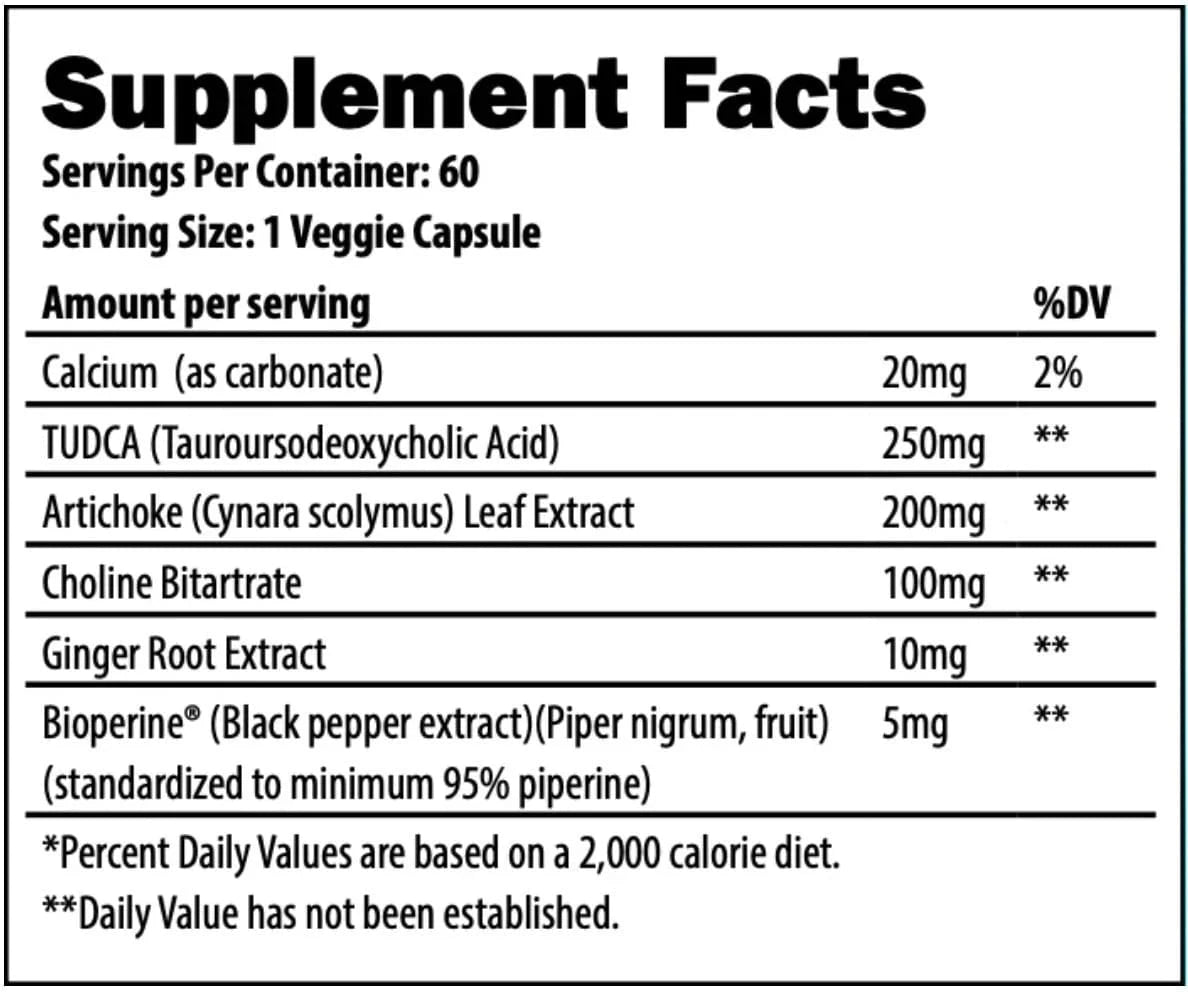 Project AD Tudca 60 Capsules Antioxidant