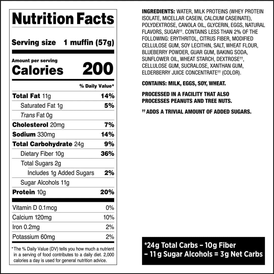 Quest Nutrition Bakeshop Muffin 8x57g Protein Muffins