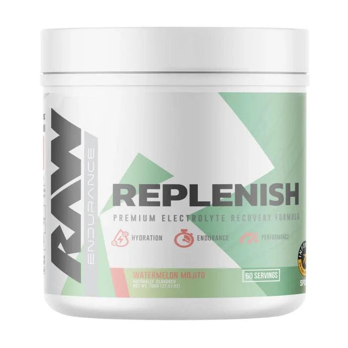 RAW Nutrition Replenish 60 Servings (780 - 810 grams) / Watermelon Mojito Premium Hydration Solution