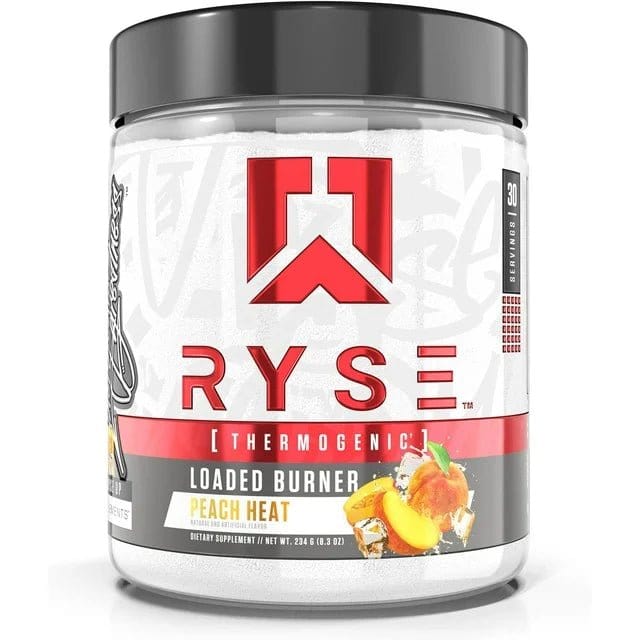 RYSE Loaded Burner 30 Servings / Peach Heat Fat Burning Powder