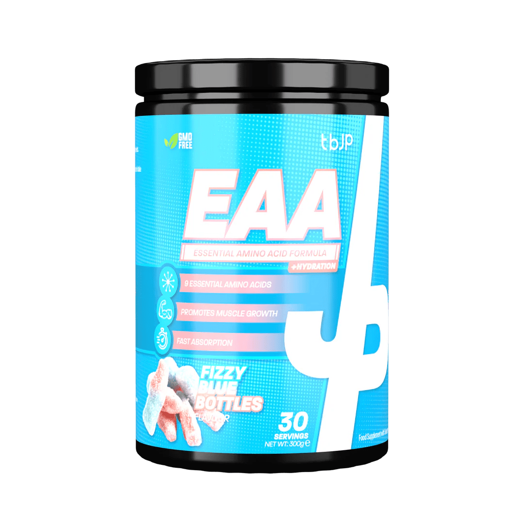 Trained By JP EAA + Hydration 30 Servings / Fizzy Blue Bottles EAA + Hydration