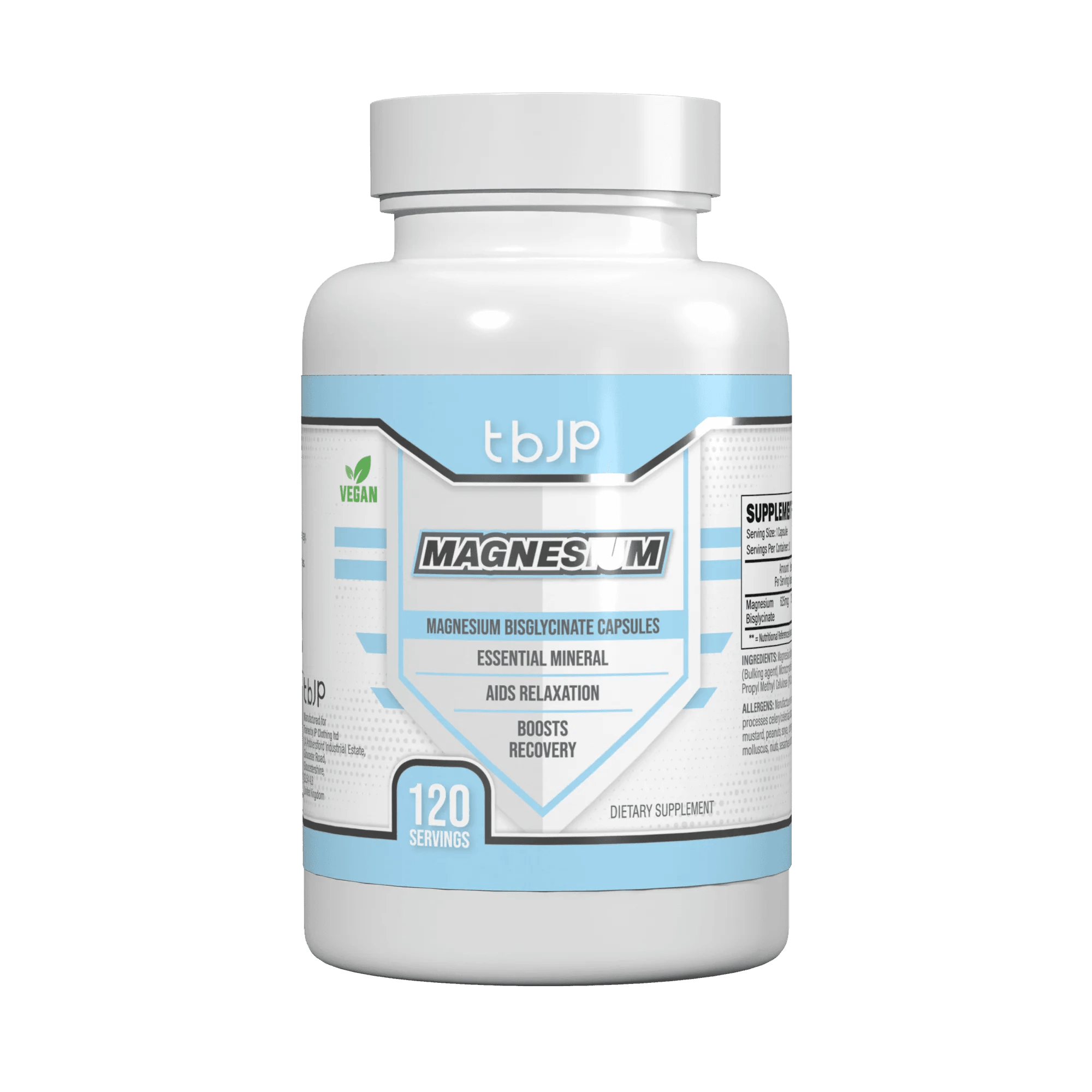 Trained By JP Magnesium 120 Capsules Essential Mineral