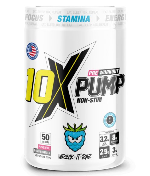 10X ATHLETIC10X PUMPMuscle Pump FormulaRED SUPPS