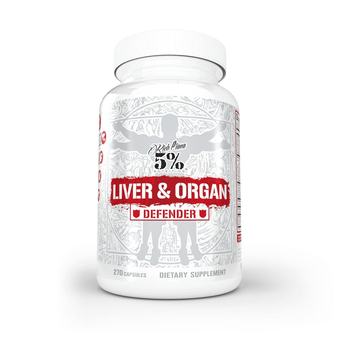 5% Nutrition Liver & Organ Defender 270 Capsules Organ Support