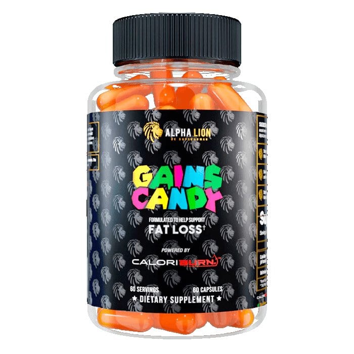 Alpha Lion Gains Candy Caloriburn - Burn More Calories 60 Capsules Weight Loss Support