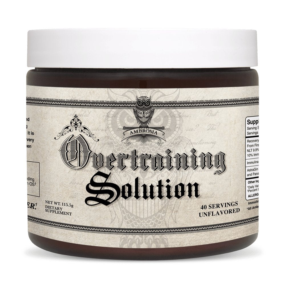 AMBROSIAOvertraining SolutionRecovery Fraction PeptidesRED SUPPS