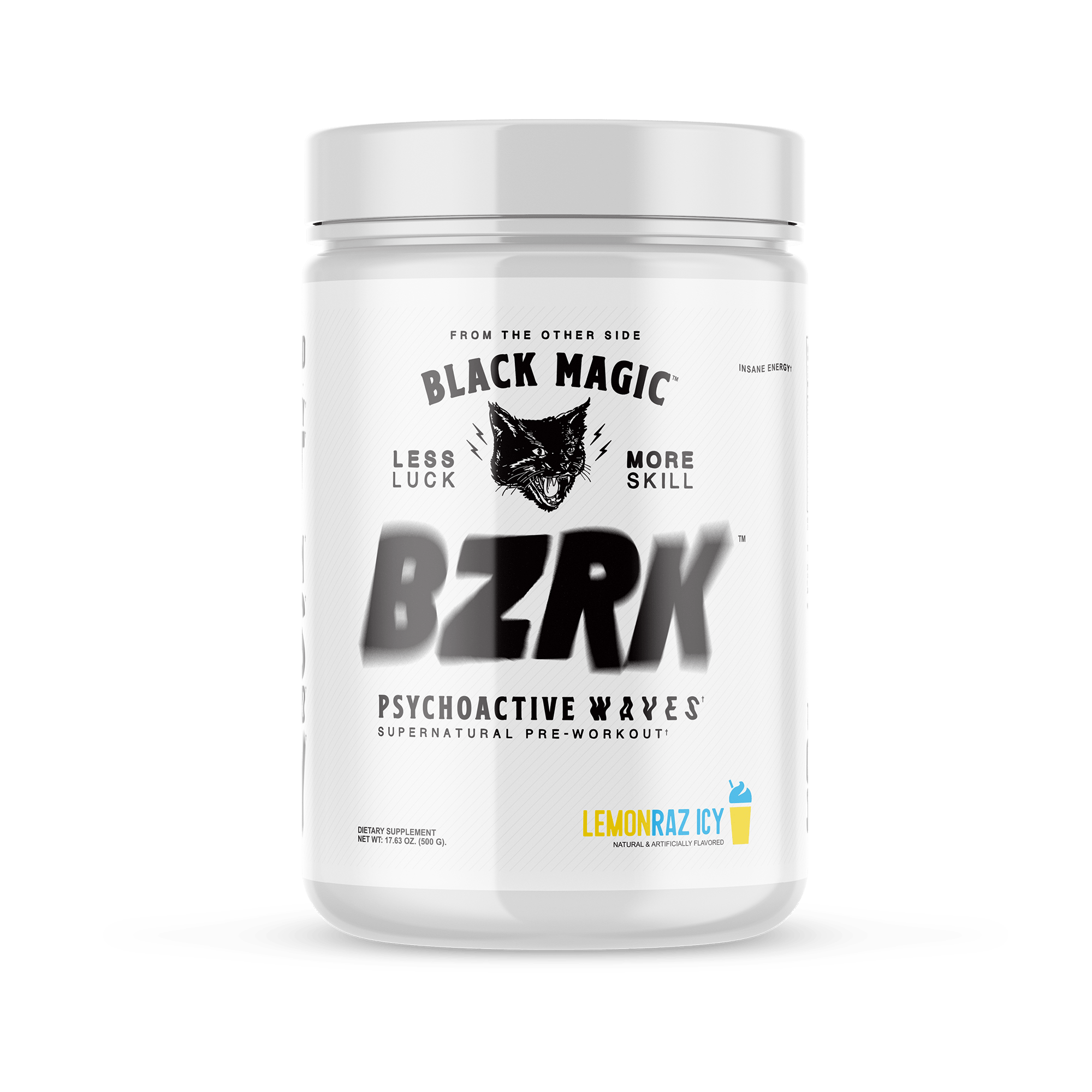 BLACK MAGIC BZRK 25 servings / Lemon Raz Icy Pre-Workout