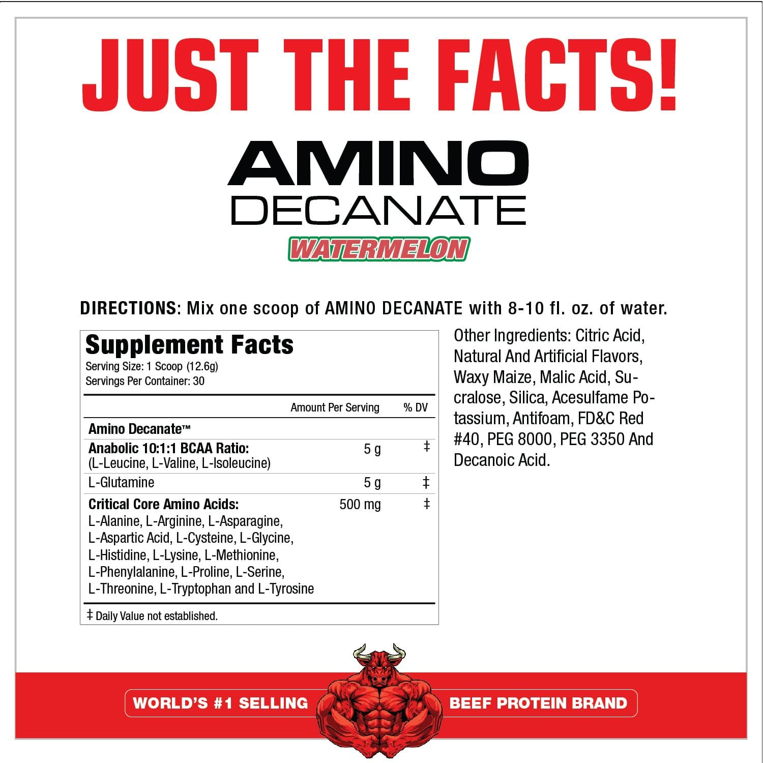 MuscleMeds Amino Decanate Amino Acids