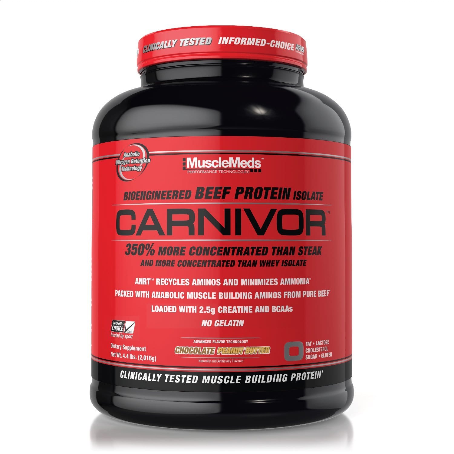 MuscleMeds Carnivor 4 lbs 4 lbs / Chocolate Peanut Butter Beef Protein Isolate