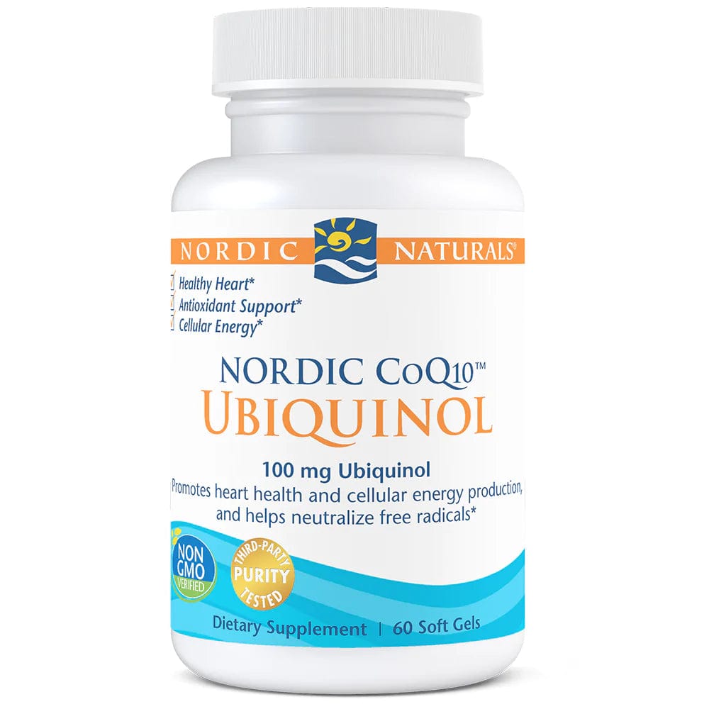 Nordic Naturals Nordic CoQ10 Ubiquinol 60 Soft Gels Antioxidant Support