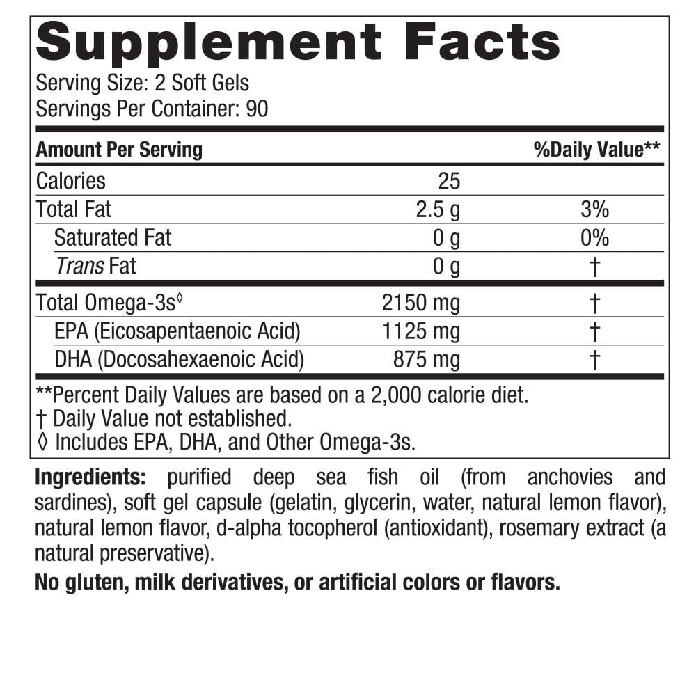 Nordic NaturalsUltimate Omega 2X 2150mg LemonOmegaRED SUPPS
