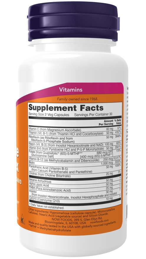 Now FoodsCo-Enzyme B-ComplexB-Complex VitaminsRED SUPPS